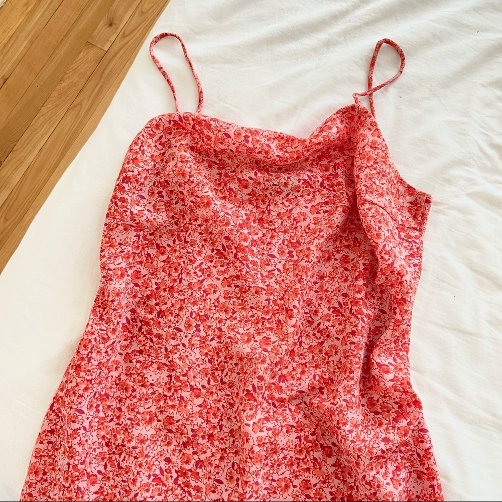 REITMANS Red Ditsy Floral Slip Dress-Size XL